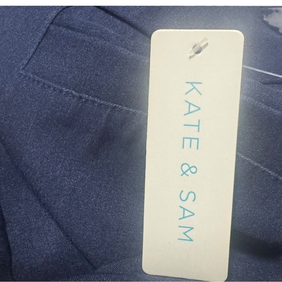 Kate & Sam Pull On Shorts Bermuda Women’s 22 W Stretch Navy Blue - Picture 6 of 7